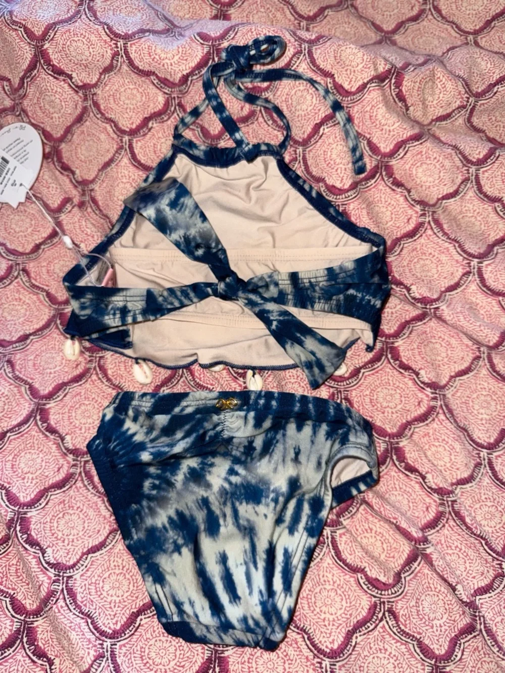 PQ Swim girls sz 2 deep soul coco shell swimsuit